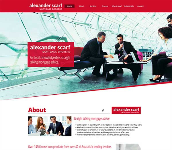 Alexander Scarf Mortgage Brokers website Brisbane, Queensland