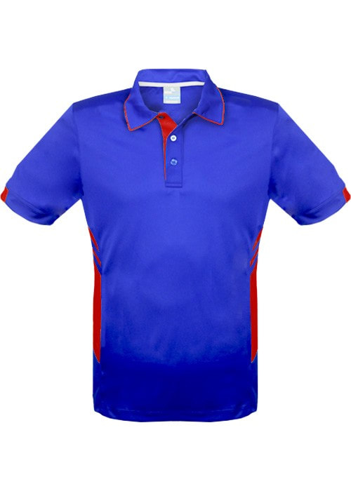 aussie pacific tasman polo style 1309 royal/red, sizes S-3XL and 5XL at non stop adz