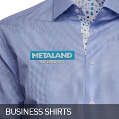 Business shirts decorated to promote your business
