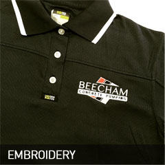 Embroider your logo to promote your business