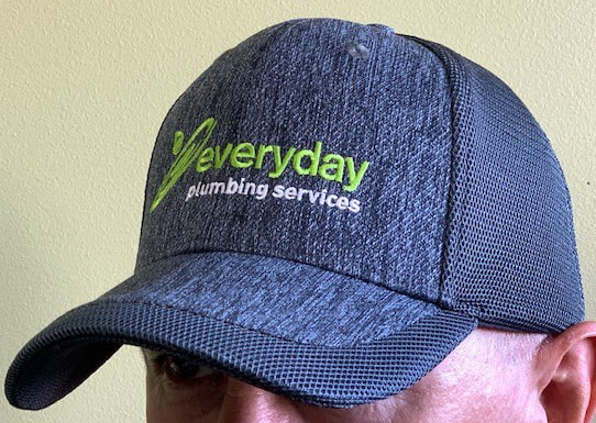 Everyday Plumbing Services branded mesh back cap.