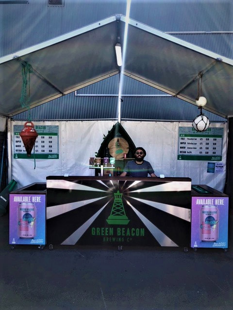 Green Beacon Brewery event bar at Beer Incider Festival Melbourne 2019