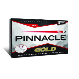 promotional golf balls Pinnacle Gold at non stop adz