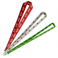 promotional flat ribbed lanyard PS6002promotional bootlace lanyard PS6001 at non stop adz