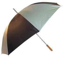 promotional umbrella, wg001, black-silver at non stop adz