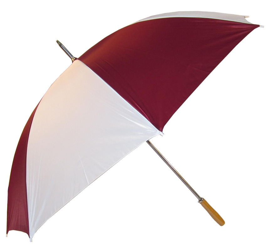 promotional umbrella, wg001, wine-white at non stop adz