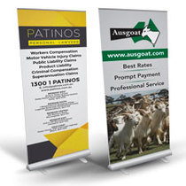pull-up banners designed and printed at non stop adz